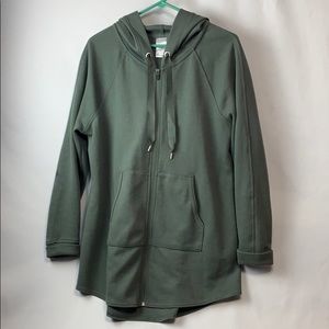 Hooded zipper jacket